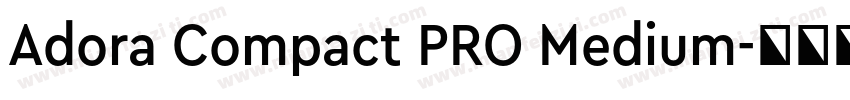 Adora Compact PRO Medium字体转换